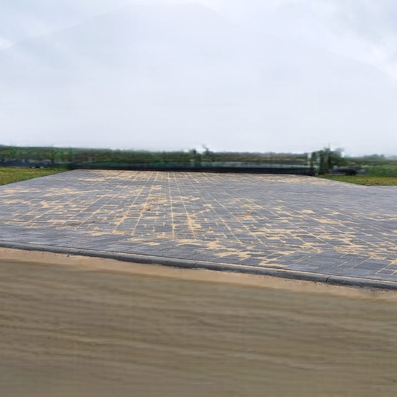 Podjazd z kostki brukowej - realizacja BramBruk